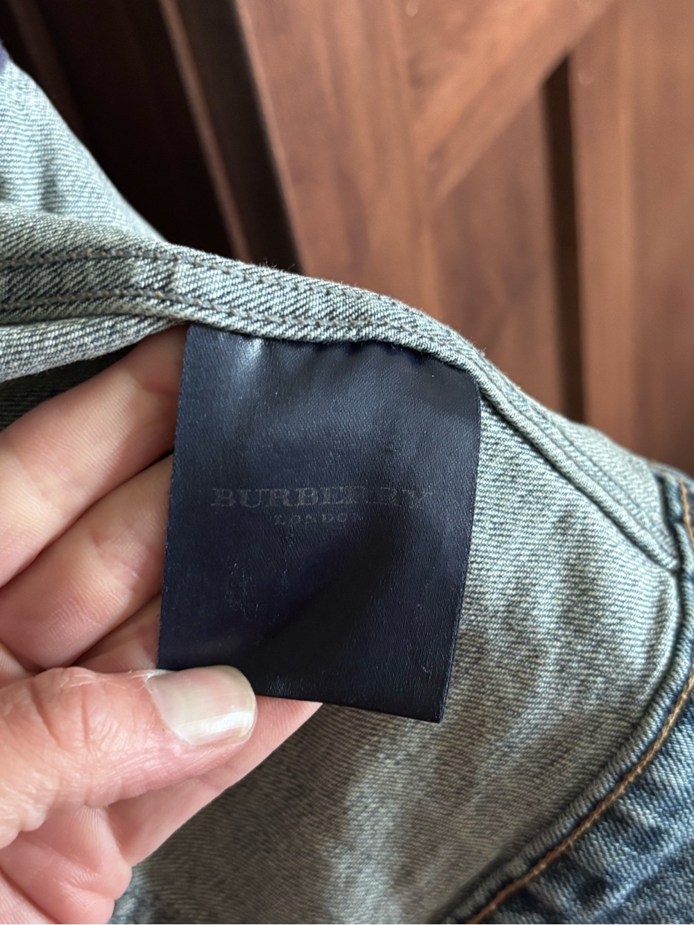 Vintage Authentic Denim Burberry Jacket - Picture 3 of 7